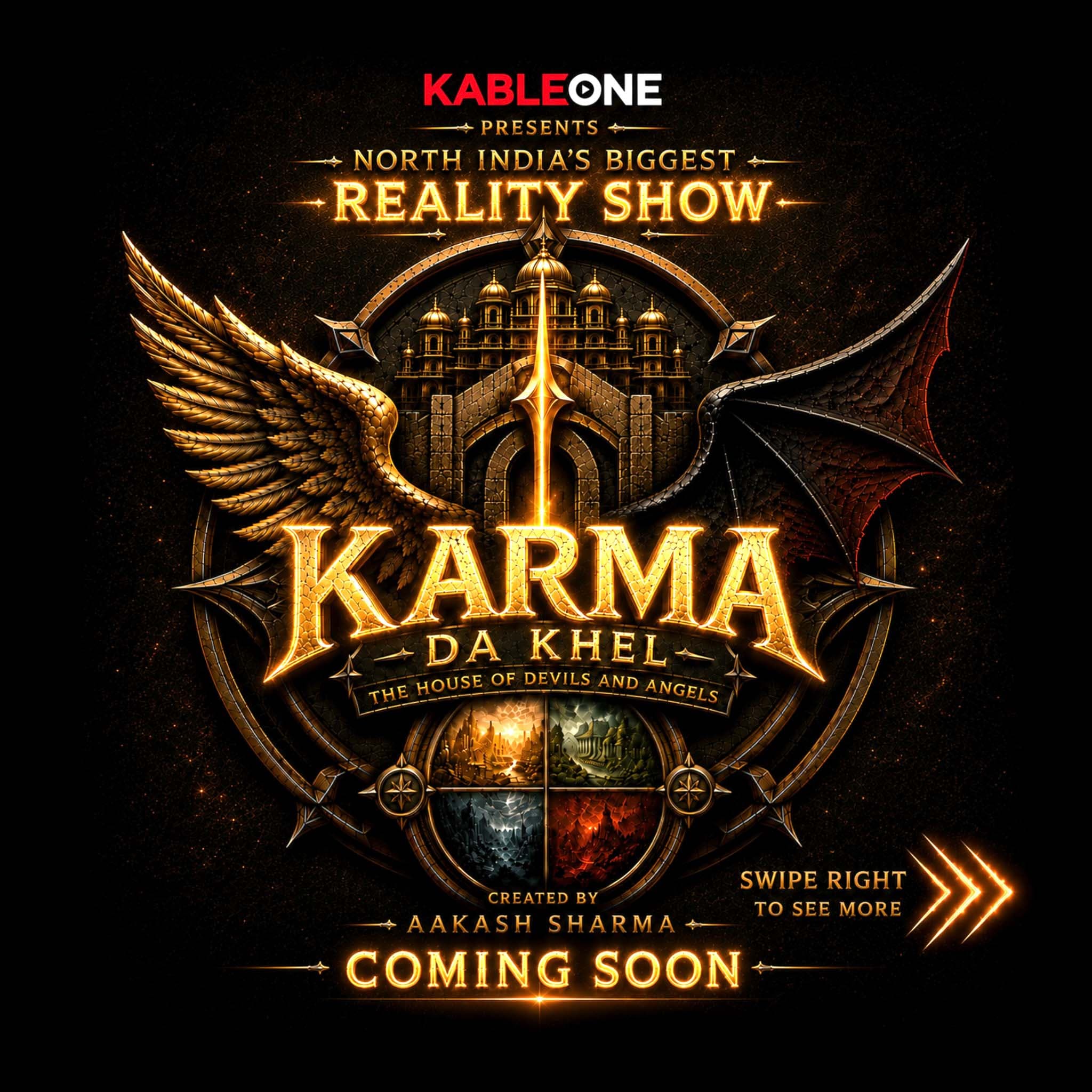 Karma Da Khel: The House of Devils and Angels reality show poster